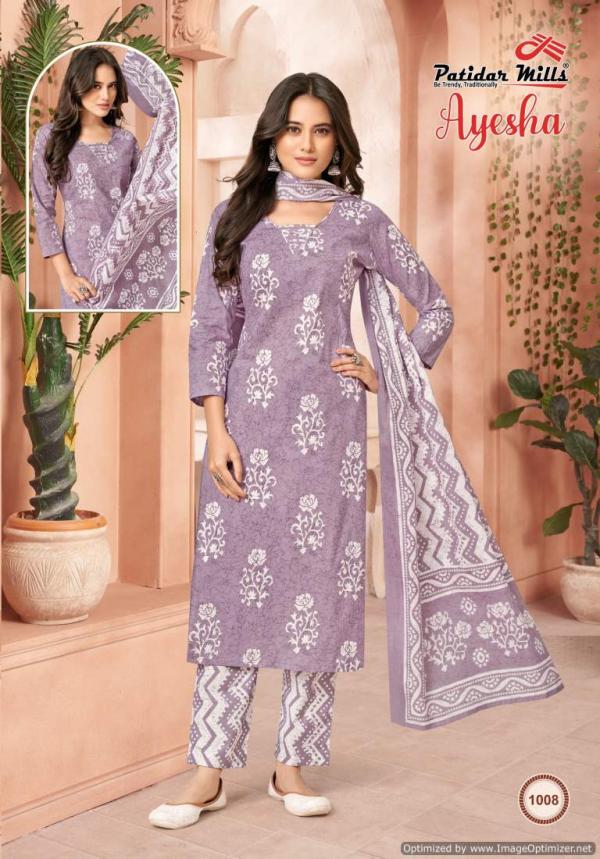 Patidar Mills Ayesha Vol 1 Heacy Cotton Dress Material Collection